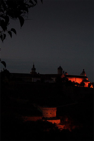 Beleuchtete Festung