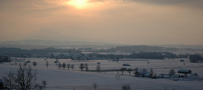 Blick zum Hohenpeissenberg