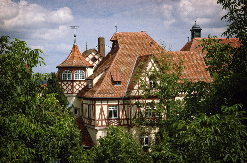 Ausblick von der rothenburger Stadtmauer