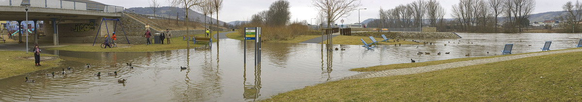 Hochwasserfahrradweg