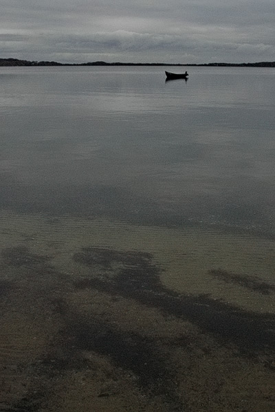Einsames Ruderboot